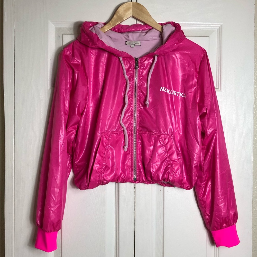 NATASHA ZINKO cropped jogging jacket